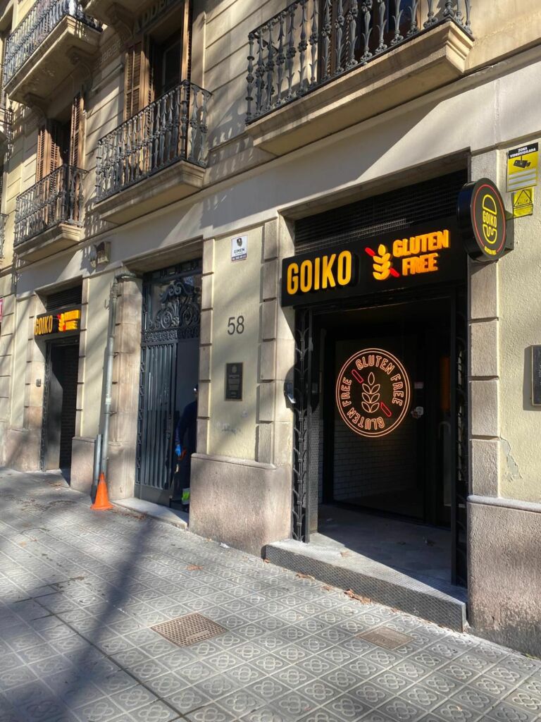 Local GOIKO Sant Joan Gluten Free Barcelona